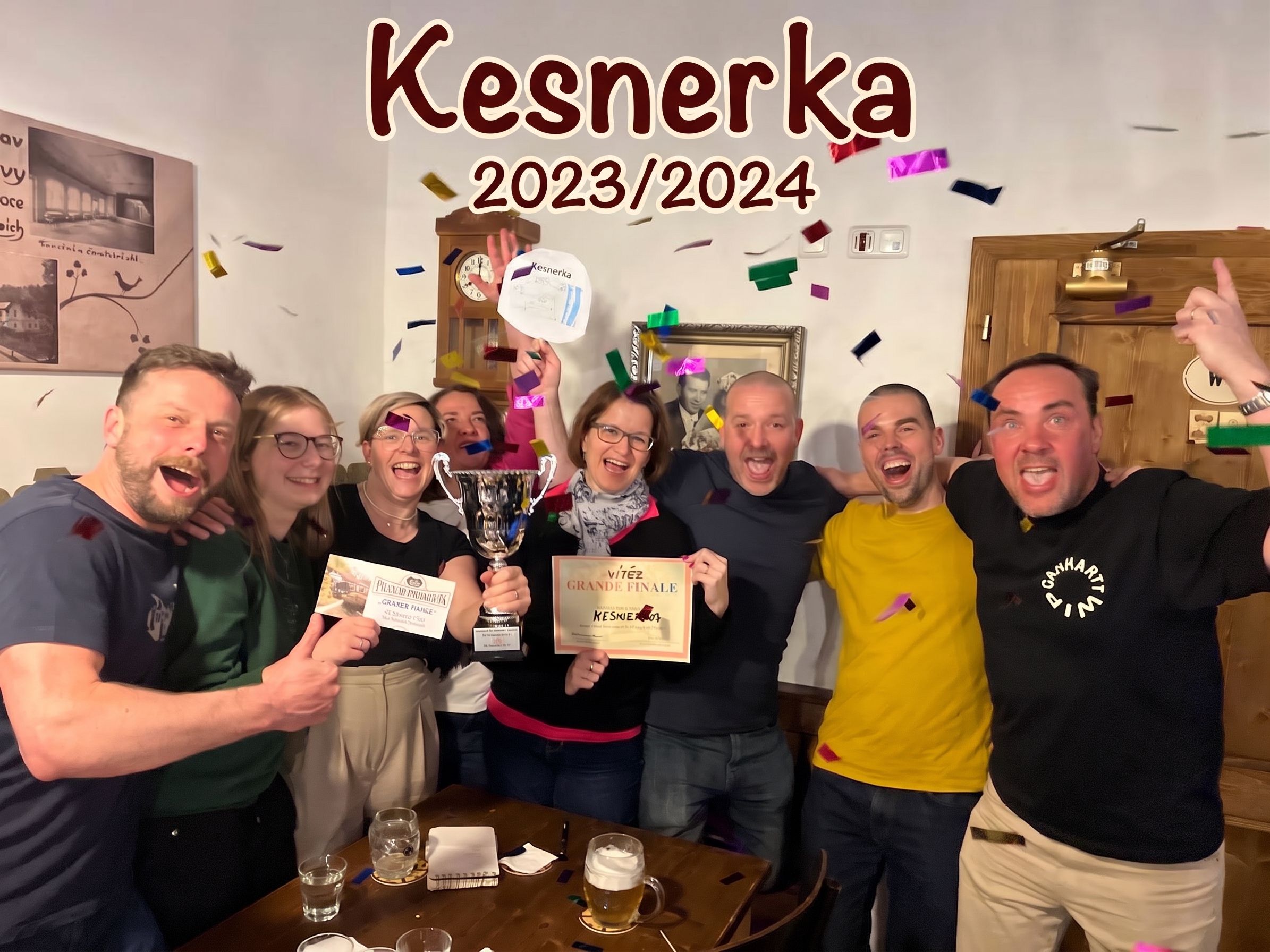 Tým Kesnerka při vyhlášení